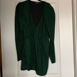 Shein green glitter dress